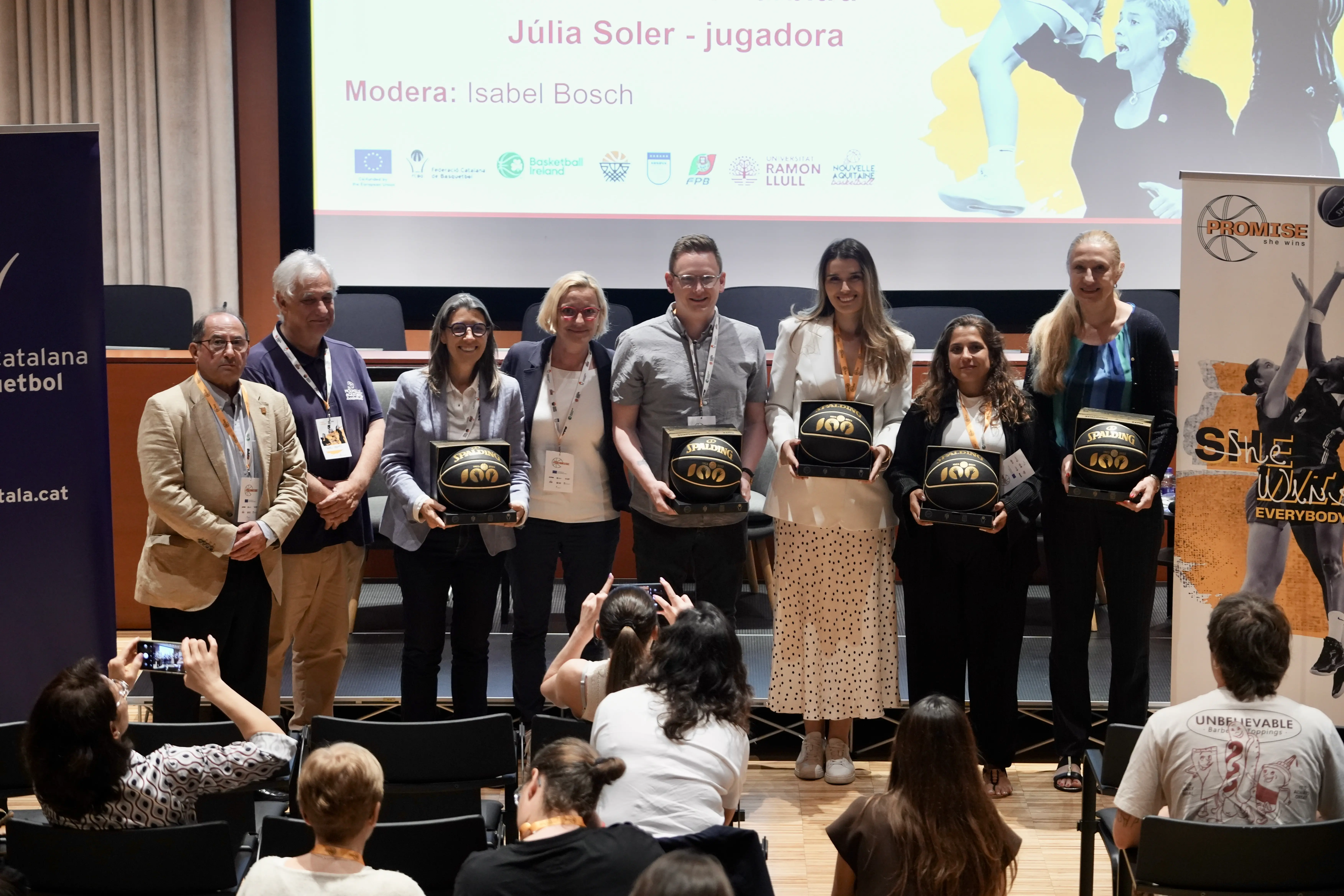 Dushku, Medunjanin dhe Kqiku pjesëmarrëse në Forumin Final të Projektit PROMISE në Barcelonë